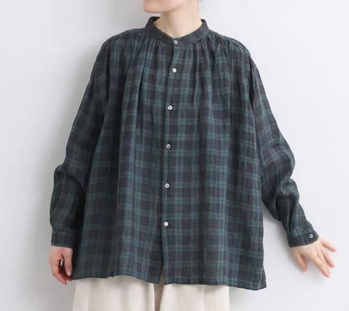 Ichi antiquites linen blouse - antiquites,