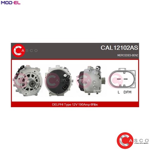 Alternator cal12102as for - alternator,