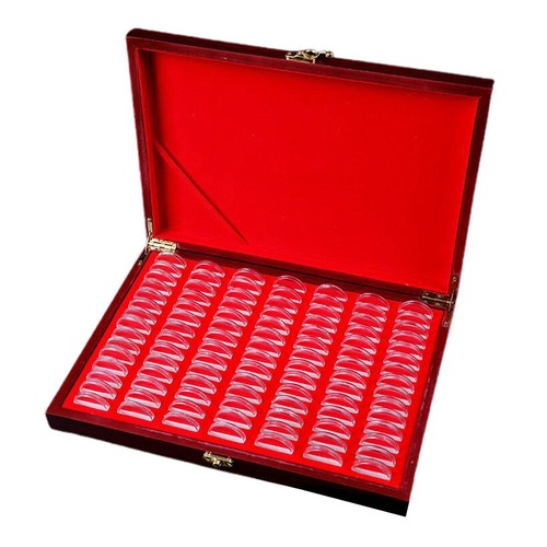 100pcs wooden coin storage - 100pcs, box