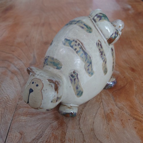 Studio pottery tabby - pottery, cat
