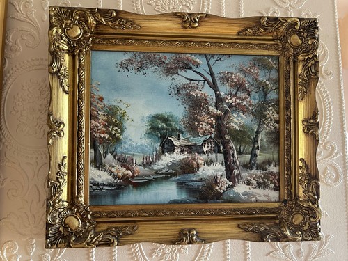 Small antique oil painting