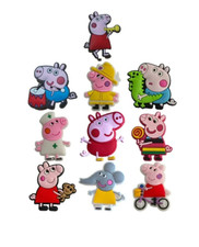 Peppa Pig Jibbitz Charms for Croc Shoes No Duplicates 5 Random Waterproof Charms