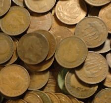 10 HALF PENNIES COINS OLD