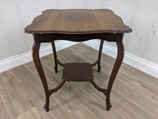 SIDE TABLE Vintage Edwardian Two Tier Occasional Table Hallway Vase Display