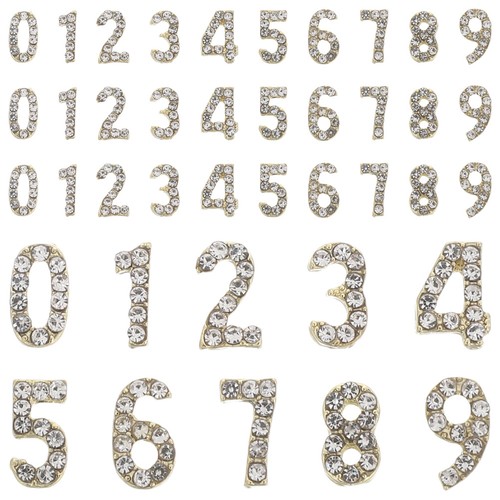 100 pcs rhinestone number - 100,