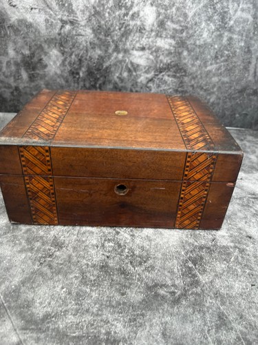 Vintage wooden sewing box - vintage,