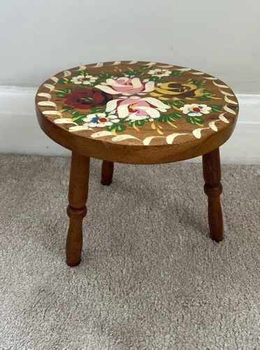 Vintage wooden milking stool - milking,