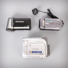Camcorder bundle - Canon MV890, Polaroid 720E, Sanyo Xacti - Untested