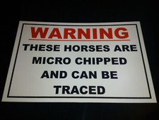 THESE HORSES ARE MICROCHIPPED