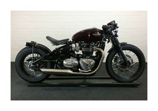 Triumph Bonneville Bobber 1200 custom motorbike A4 poster choice of frame