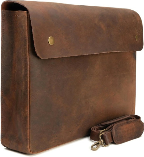 Leather portfolio case - leather,