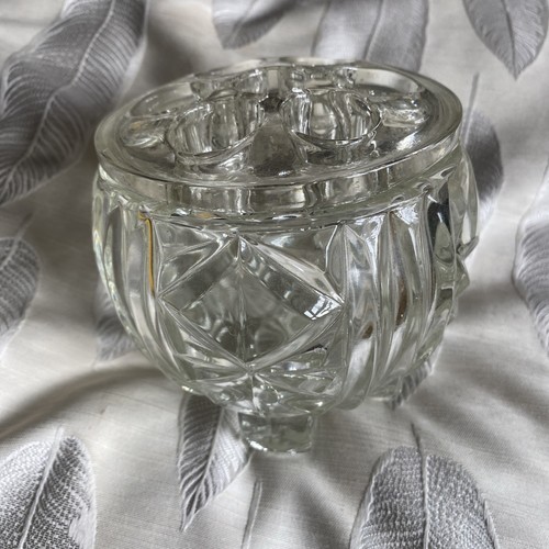 Vintage bagley glass rose bowl - bagley,