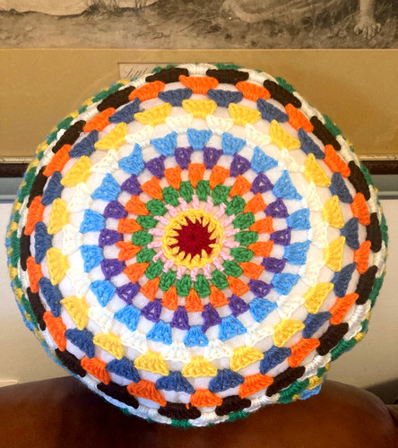 Crochet cushion hand crafted - crochet,