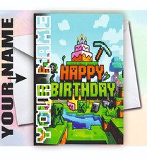 MINECRAFT BIRTHDAY CARD