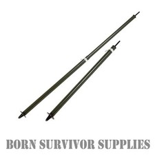 EXTENDABLE ALUMINIUM BASHA POLES - Tarp Shelter Hide Net Pole Bivvy Army Bivi