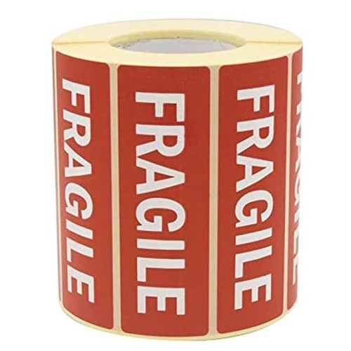 Fragile parcel labels stickers - fragile,