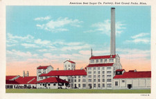 American Beet Sugar Co. Factory, East Grand Forks, Minnesota - Vintage Linen PC