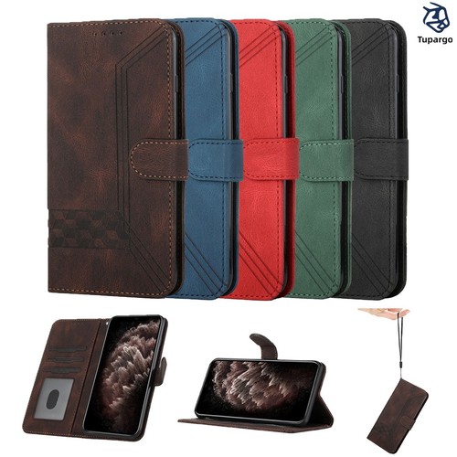 Leather flip wallet - leather,