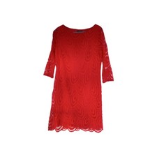 Wallis Red Lace Dress Size 12