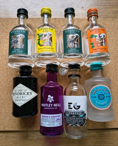 Empty gin miniature bottles - empty,