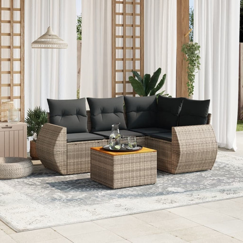 Garden sofa set grey - sofa,