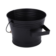 Black Metal Fireplace Bucket