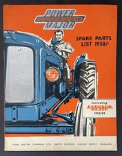 Fordson Major Power Tractor 1958 Spare Parts List (Includes 1952/58 Models)