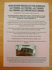 MAIN BOARD REPAIR KIT FOR SAMSUNG LE40R86BD, LE40R87BD OR LE40R88BD SENT QUICK