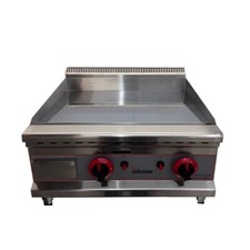 60cm Gas Flat Griddle Chrome