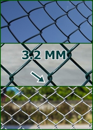 Chain link fence galvanised - chain, ,