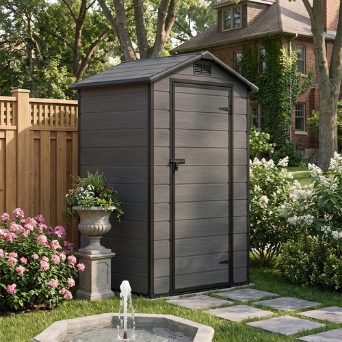 4x3 4ft plastic garden shed - 4.4x3.4ft,