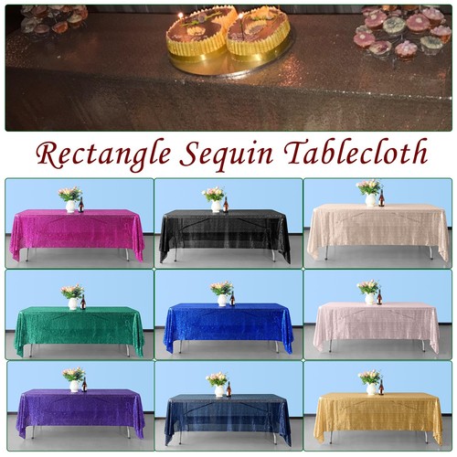 Sequin rectangle tablecloth - sequin,