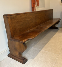 Walnut Pew Bench Seat from The York Minster Cathedral Beautiful 220 cm L
