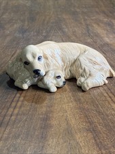 Royal Doulton Cocker Spaniel & Puppy Porcelain Dog Figurine DA 174 1992-1997