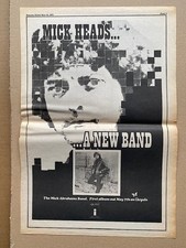 MICK ABRAHAMS ILPS 9147 POSTER SIZED original music press advert from 1971 for t