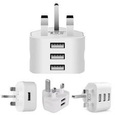 Universal UK Plug 1/2/3 USB