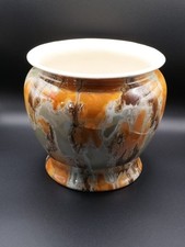 Lustreware Planter, Crown Burslem Staffordshire, 16cm Diameter, 15cm Height