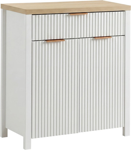 Sideboard oak cabinet ribbed - sideboard,