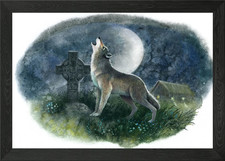Wild wolf Framed Wall Art