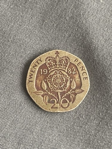 1982 20p twenty - pence, coin