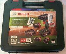 BOSCH AdvancedImpact 18 Drill Kit including 2 batteries