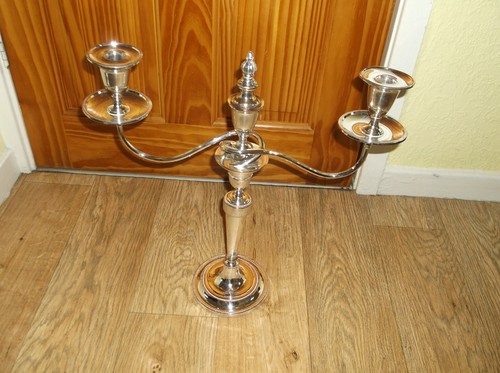 Vintage large silver plate - silver,