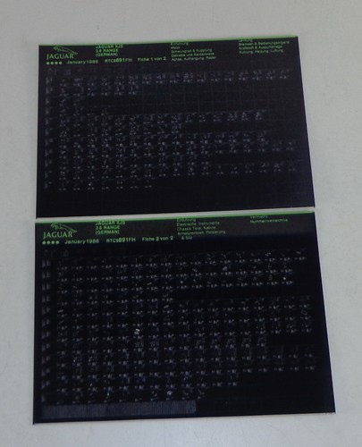 Microfiche parts catalog - parts,
