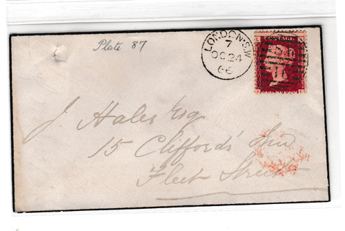 1864 penny red - red, sg43