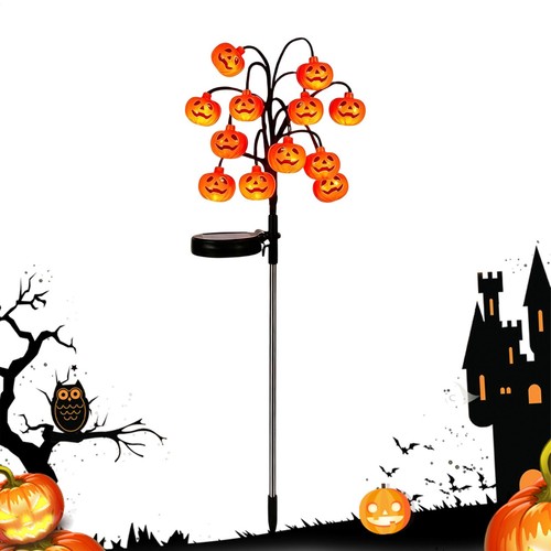 Waterproof solar pumpkin - solar, stake