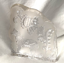 Vintage Swedish Solid Glass