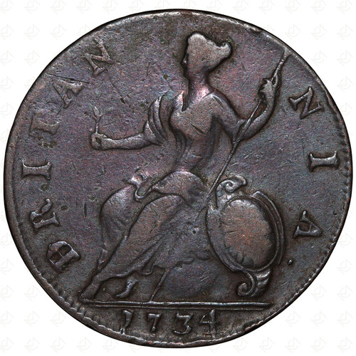1734 great britain george ii - 1734/3,