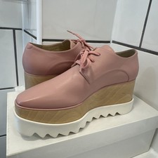 STELLA McCARTNEY  Elyse Brogues in PINK-  VEGAN Made in Italy UK 4.5 Rrp £720