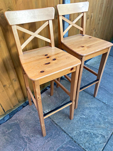 Ikea ingolf bar stools - ikea,