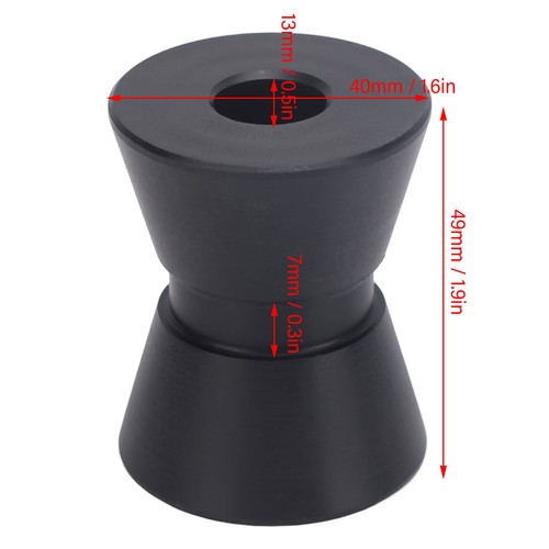 Bow bell roller black 40x49mm - bow,